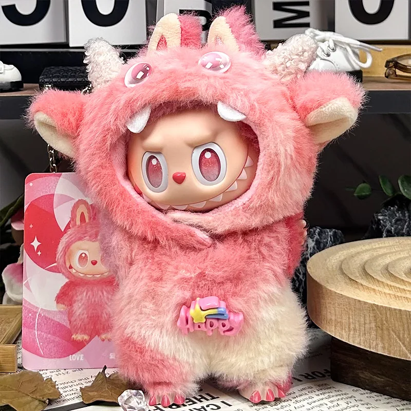 Labubu Sitting Party 1st 2nd 3rd Gen Baby Outfit:Cute Monster Plush Onesie Suit Blind Box Collectible Clothing No Doll Included - Image 4