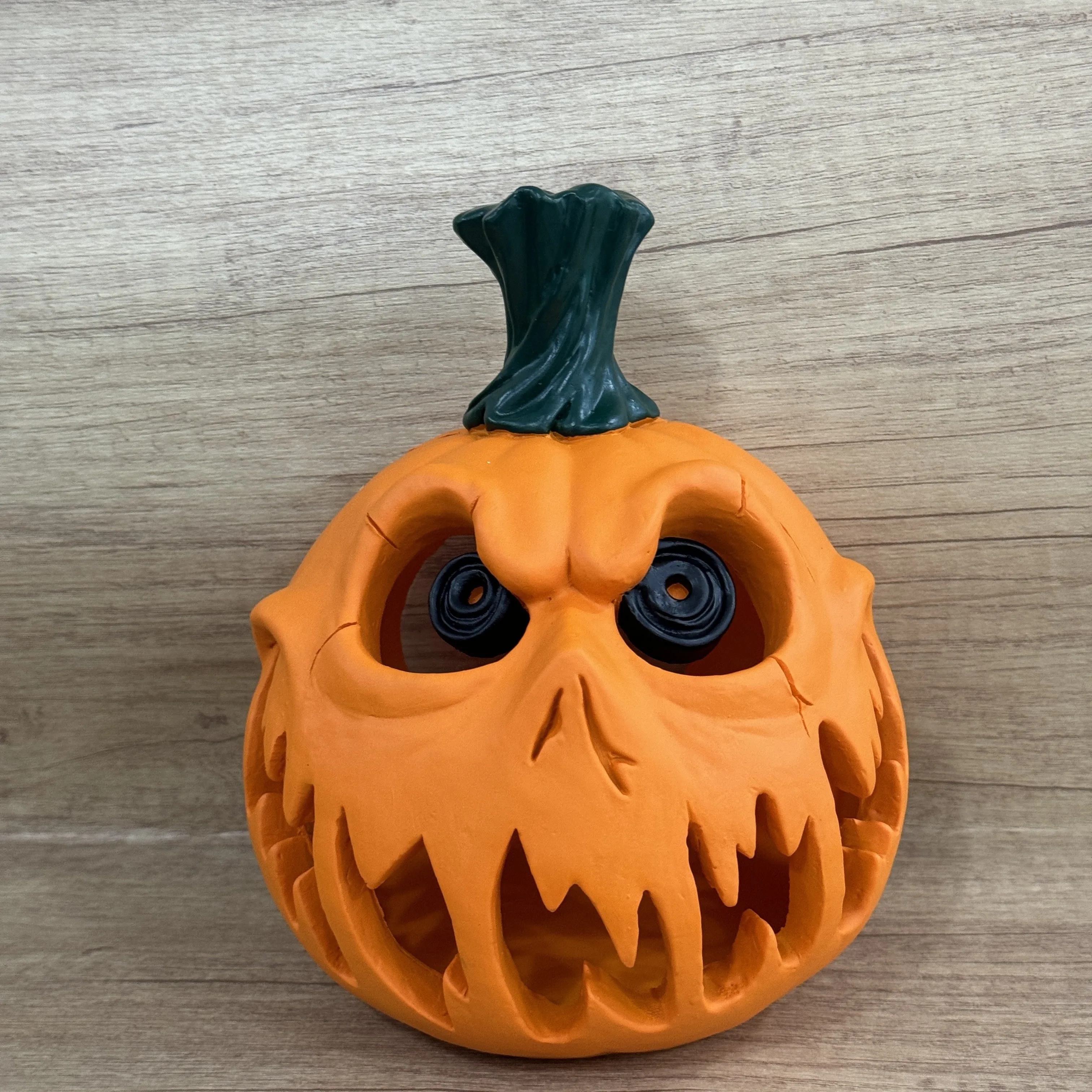 Giant Halloween Pumpkin Resin Decoration - Ghost Skull with Weird Facial Features, Halloween Decorations Halloween Ornaments - Image 6