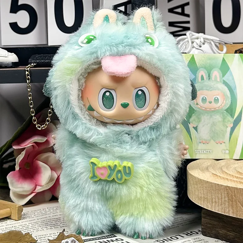 Labubu Sitting Party 1st 2nd 3rd Gen Baby Outfit:Cute Monster Plush Onesie Suit Blind Box Collectible Clothing No Doll Included - Image 5