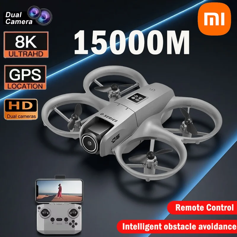 Xiaomi D16: 8K Dual Camera Aerial Drone with GPS & Obstacle Avoidance 5G Connectivity