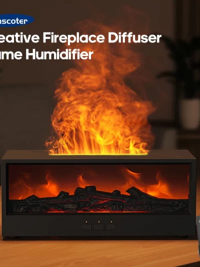 Waterless Aroma Diffuser & Humidifier with Auto-Off, LED Light, and Remote Control – Perfect Home Gift