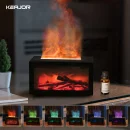 Colorful Flame Mini Aroma Diffuser: Ultrasonic Essential Oil Humidifier